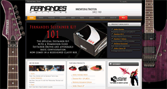 Desktop Screenshot of fernandesguitars.com