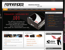 Tablet Screenshot of fernandesguitars.com
